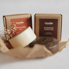 Load image into Gallery viewer, Ayurvedic Shampoo + Conditioner Bar Bundle
